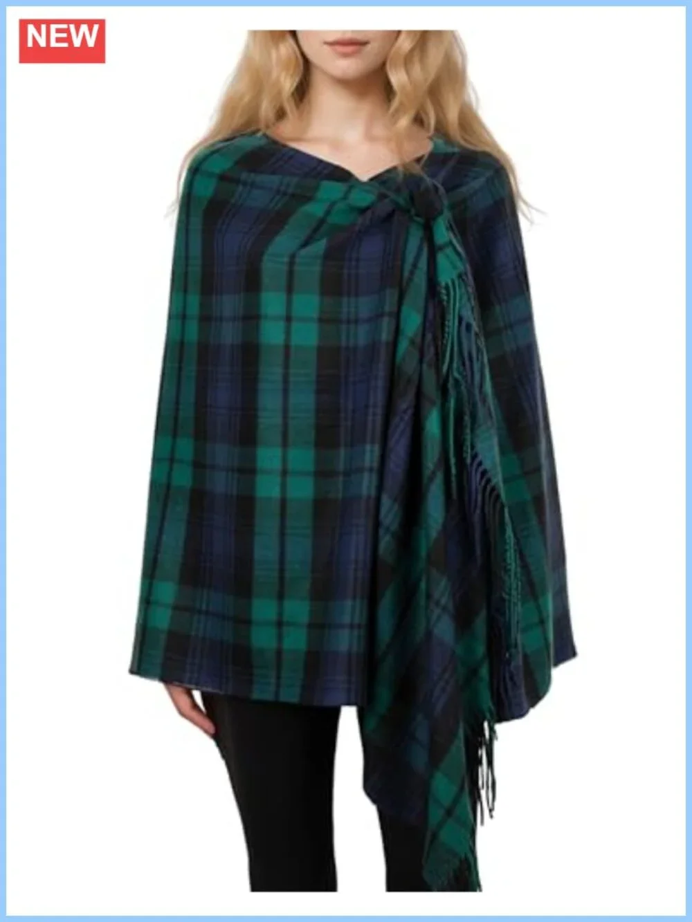 100% Viscose Plaid Shawl Wrap Scarf Cashmere Feel Tartan Winter Women